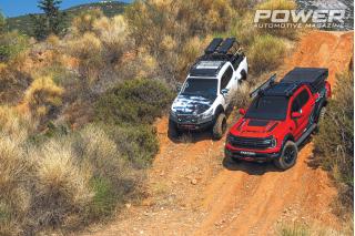 Ford Ranger Raptor 3,0lt V6 347Ps & Nissan Navara 2,3lt DCi 191Ps 